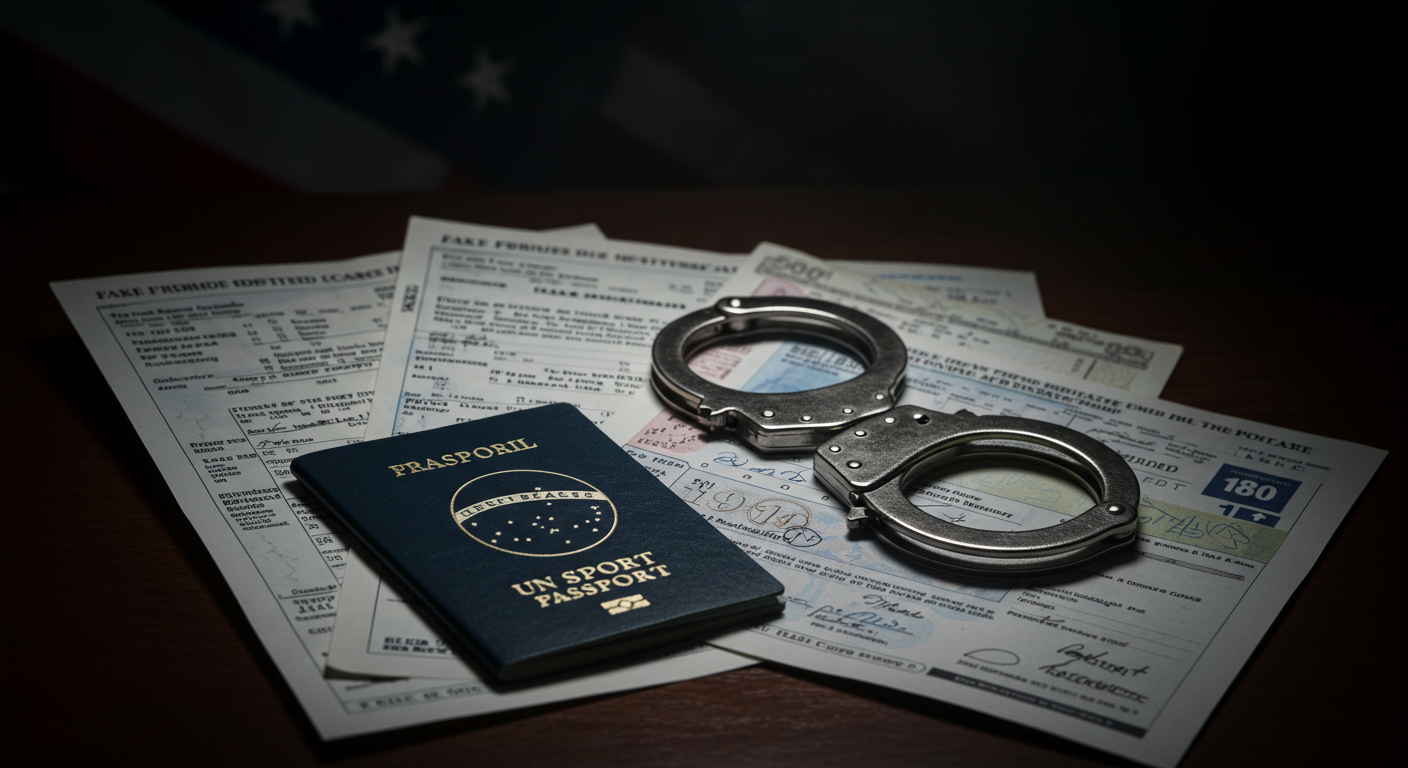 Falsificar documentos para entrar nos Estados Unidos: um risco que pode acabar em prisão